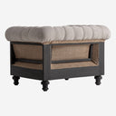 Sillón tapizado en poliéster 113 x 89 x 77 cm