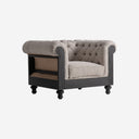 Sillón tapizado en poliéster 113 x 89 x 77 cm