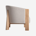 Sillón tapizado en poliéster 69 x 70 x 69 cm