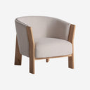 Sillón tapizado en poliéster 69 x 70 x 69 cm