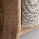 Sillón tapizado en poliéster 92 x 100 x 79 cm – Marrón – detalle