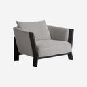 Sillón tapizado en poliéster 92 x 100 x 79 cm