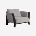 Sillón tapizado en poliéster 92 x 100 x 79 cm