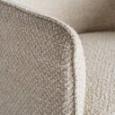 Sillón tapizado en poliéster en color beige 61 x 66 x 86 cm – detalle