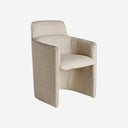 Sillón tapizado en poliéster en color beige 61 x 66 x 86 cm