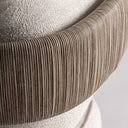 Sillón tapizado en poliéster en color beige 66 x 70 x 76 cm – detalle