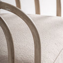 Sillón tapizado en poliéster en color beige 66 x 70 x 76 cm – detalle
