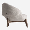 Sillón tapizado en poliéster en color beige 98 x 93 x 84 cm