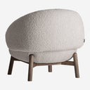 Sillón tapizado en poliéster en color beige 98 x 93 x 84 cm