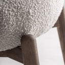 Sillón tapizado en poliéster en color beige 98 x 93 x 84 cm – detalle