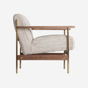 Sillón tapizado en poliéster en color beige jaspeado