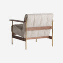 Sillón tapizado en poliéster en color beige jaspeado