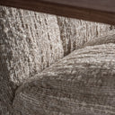 Sillón tapizado en poliéster en color beige jaspeado – detalle