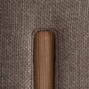 Sillón tapizado en poliéster en color gris jaspeado – detalle
