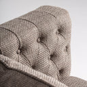 Sillón tapizado en poliéster en color gris jaspeado – detalle