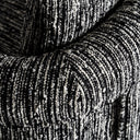 Sillón tapizado en poliéster en color negro jaspeado – detalle