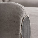 Sofá – Beige / Poliéster y madera de mindi – detalle