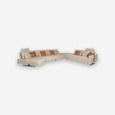 Sofá chaise longue relax modular izquierdo tela arena - Sofá - El Workshop-Sand