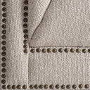 Sofá de madera de fresno y poliéster en color marrón 271 x 85 x 78 cm – detalle