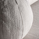 Sofá de madera de pino y madera de caucho en color negro – detalle