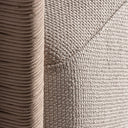 Sofá de madera de teca reciclada en color marrón natural 240 x 90 x 70 cm – detalle