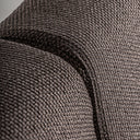 Sofá de madera de teca reciclada en color marrón natural 270 x 100 x 84 cm – detalle