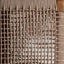 Sofá de madera de teca reciclada y polipropileno reciclado en color marrón – detalle
