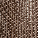 Sofá de madera de teca reciclada y polipropileno reciclado en color marrón – detalle