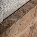 Sofá de madera de teca reciclada y polipropileno reciclado sin brazos – detalle