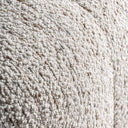 Sofá modular de madera de pino y poliéster en color marrón claro natural – Reposapiés / 82 x 82 x 43 cm – detalle
