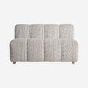 Sofá modular de madera de pino y poliéster en color marrón claro natural