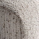 Sofá modular de madera de pino y poliéster en color marrón claro natural – detalle