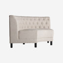 Sofá modular de madera de pino y poliéster en color negro – 176 x 75 x 88 cm