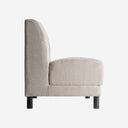 Sofá modular de madera de pino y poliéster en color negro