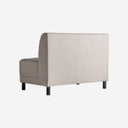 Sofá modular de madera de pino y poliéster en color negro