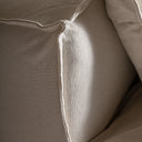 Sofá modular tapizado en lino en color blanco de inspiración art déco 110 x 85 cm – detalle