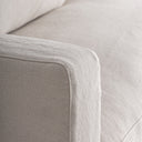 Sofá modular tapizado en lino en color blanco roto – Diseño 3 / Central / 90 x 100 x 84 cm – detalle