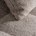 Sofá modular tapizado en poliéster de inspiración art déco – Central / Beige jaspeado / 122 x 122 x 84 cm – detalle