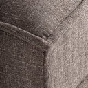 Sofá modular tapizado en poliéster de inspiración art déco – Central / Marrón jaspeado / 122 x 122 x 84 cm – detalle