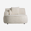 Sofá modular tapizado en poliéster en color beige 123 x 154 x 81 cm – Diseño 2