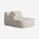 Sofá modular tapizado en poliéster en color beige 123 x 154 x 81 cm – Diseño 2