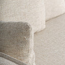 Sofá modular tapizado en poliéster en color beige 123 x 154 x 81 cm – Diseño 2 – detalle
