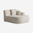 Sofá modular tapizado en poliéster en color beige 123 x 154 x 81 cm