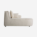 Sofá modular tapizado en poliéster en color beige 123 x 154 x 81 cm
