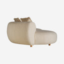 Sofá modular tapizado en poliéster en color beige 375 x 142 x 88 cm