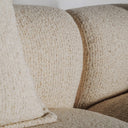 Sofá modular tapizado en poliéster en color beige 375 x 142 x 88 cm – detalle