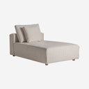Sofá modular tapizado en poliéster en color crema 101 x 165 x 90 cm