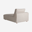 Sofá modular tapizado en poliéster en color crema 101 x 165 x 90 cm