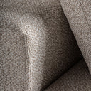 Sofá modular tapizado en poliéster en color crema de líneas contemporáneas – detalle