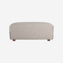 Sofá modular tapizado en poliéster en color crema de líneas contemporáneas – Reposapiés / 101 x 66 x 41 cm